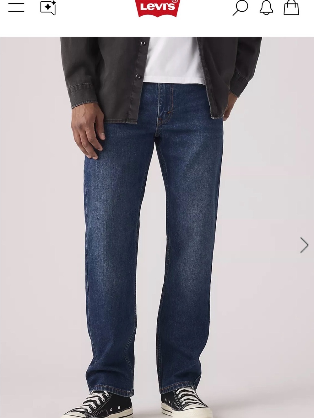 Levi's 514 Men's Straight Fit Indigo Blue Jeans